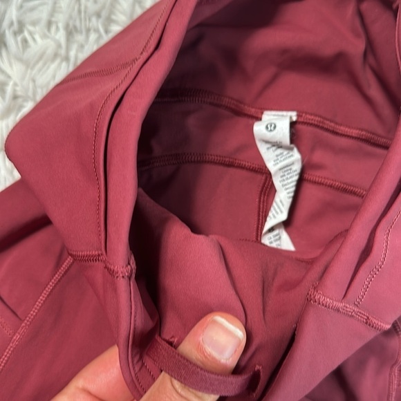 Lululemon Fast and Free High-Rise Tight 25" *Brushed Nulux Mulled Wine - Picture 3 of 6